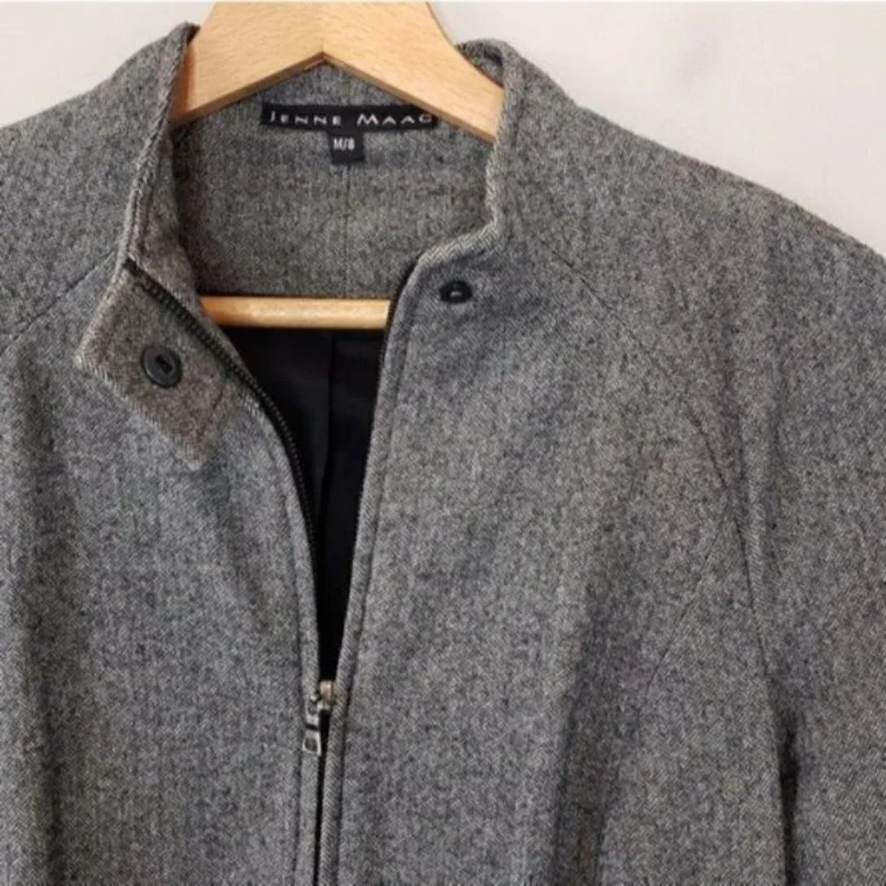 Jenne Maac Herringbone Zipper Jacket